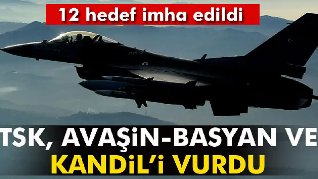 TSK, Avaşin-Basyan ve Kandil'i vurdu