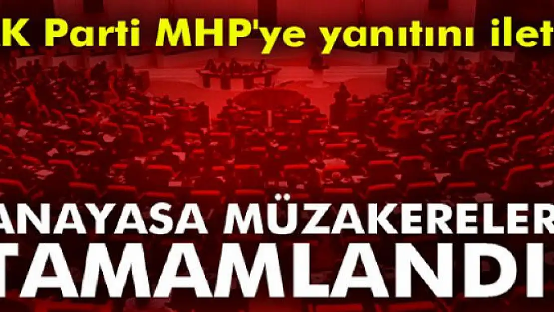 Yeni anayasa müzakereleri tamamlandı