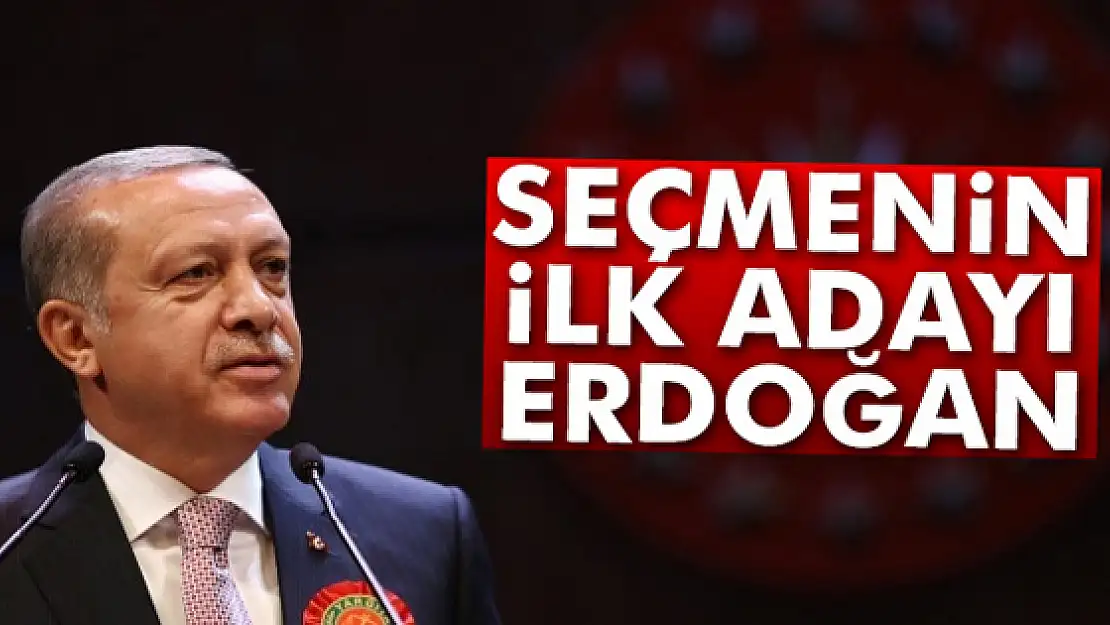 Seçmenin ilk adayı Erdoğan