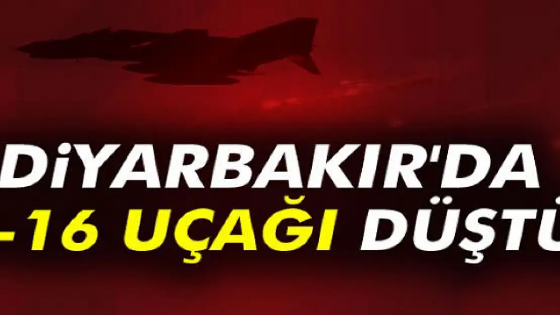 Diyarbakır'da F-16 uçağı düştü