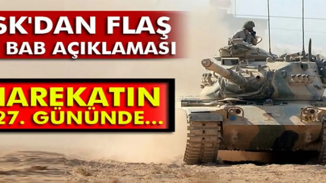 TSK'dan flaş El Bab açıklaması