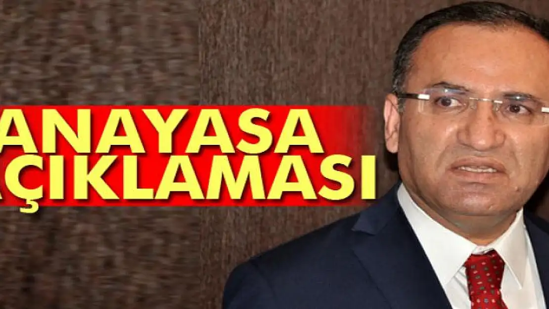 Bakan Bozdağ'dan anayasa değişikliğine ilişkin açıklama