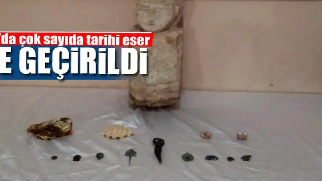 Van'da çok sayıda tarihi eser ele geçirildi