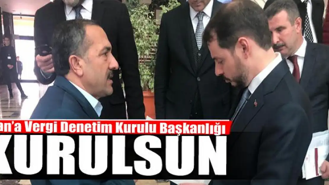 Van'a Vergi Denetim Kurulu Başkanlığı kurulsun 