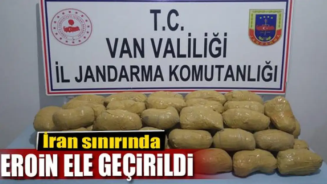 İran sınırında 75 kilo eroin ele geçirildi