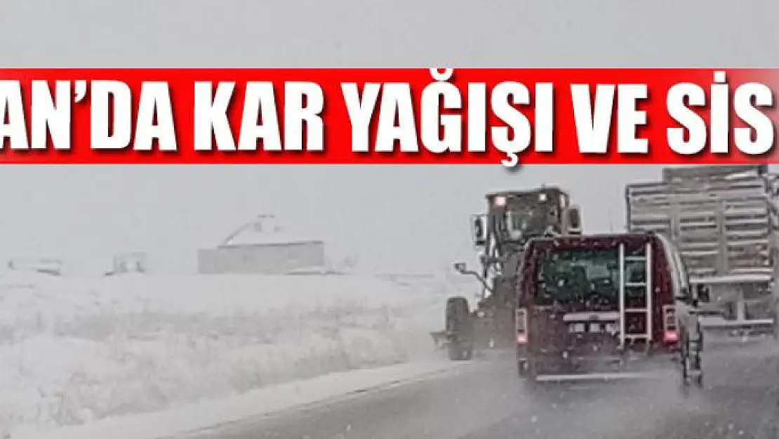 Van'da kar yağışı ve sis 