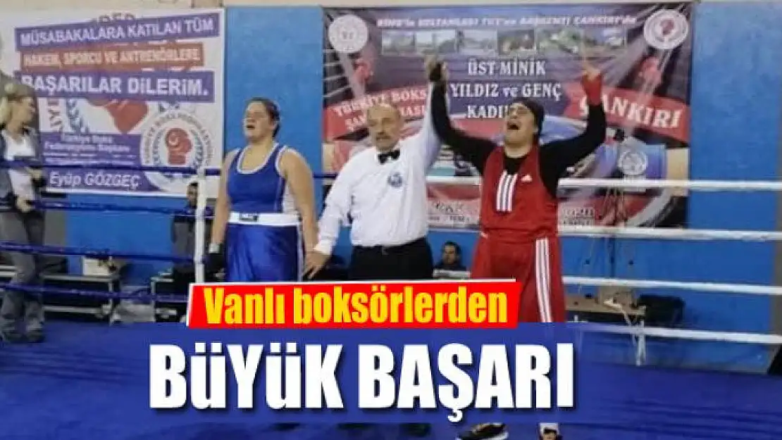 Vanlı boksörlerden büyük başarı