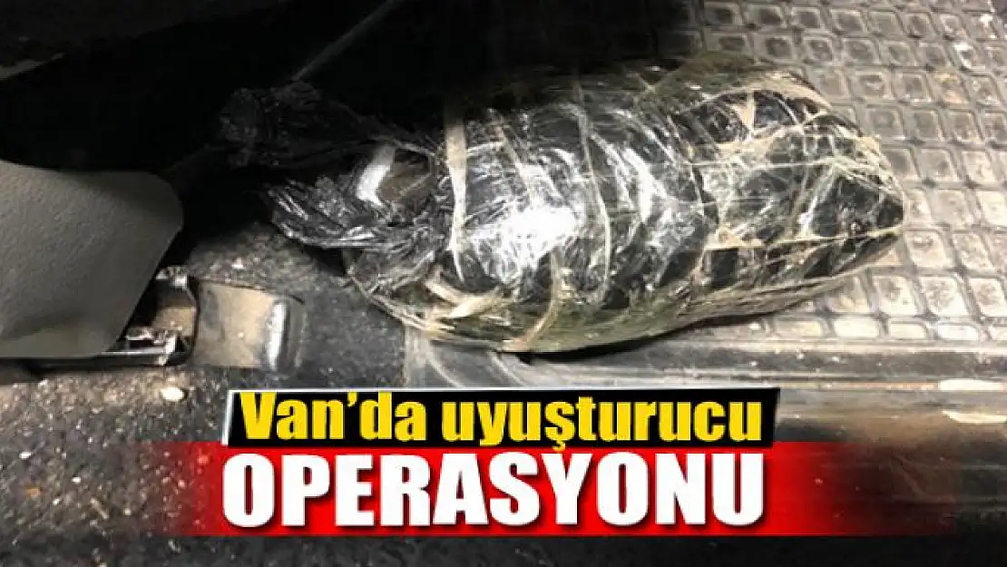 Van'da uyuşturucu operasyonu