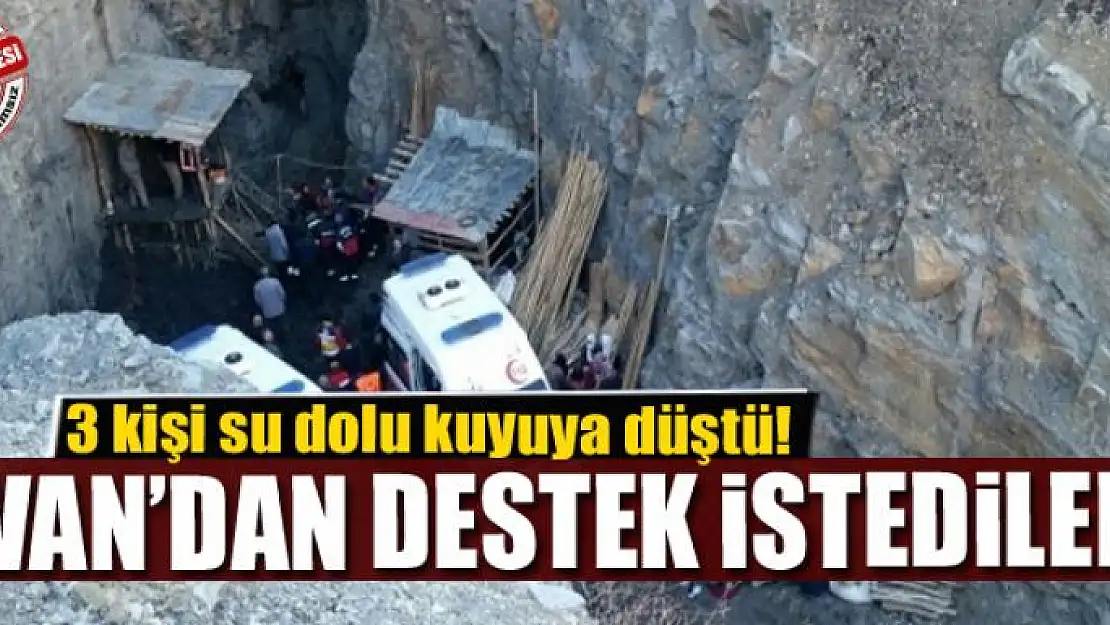 Kömür ocağında 3 kişi su dolu kuyuya düştü!