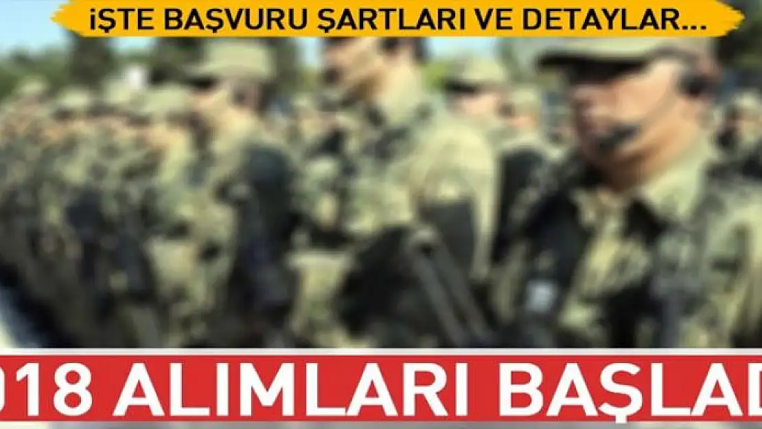 Jandarma uzman erbaş alımı başladı