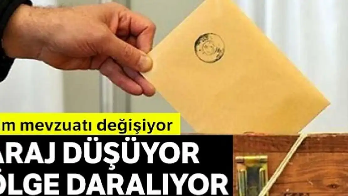 Baraj düşüyor bölge daralıyor