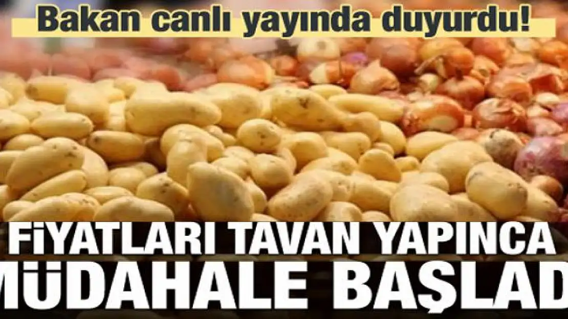 Patates ve soğana müdahale geliyor