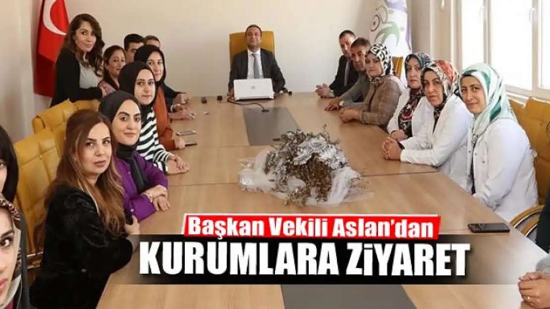 Başkan Vekili Aslan'dan kurumlara ziyaret