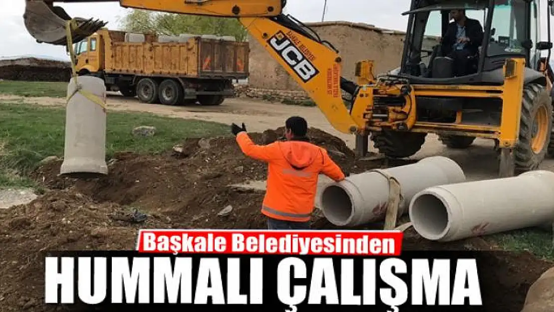 Başkale Belediyesinden hummalı çalışma