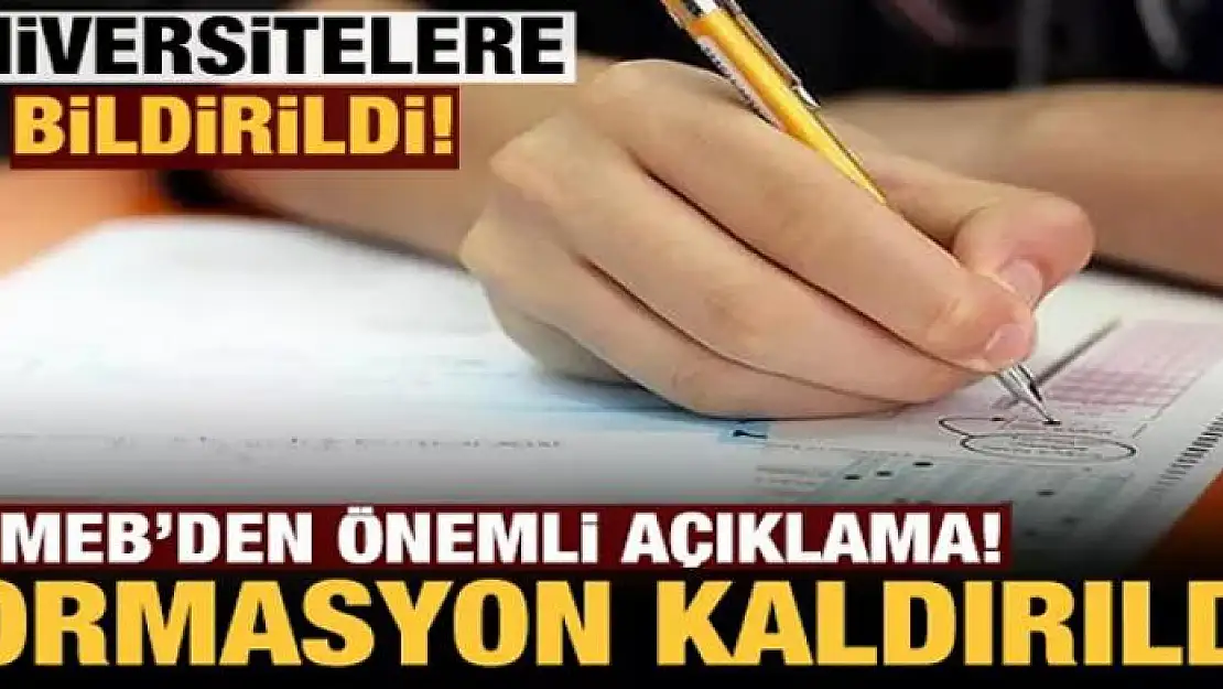 MEB'den son dakika açıklaması: Pedagojik formasyon kaldırıldı