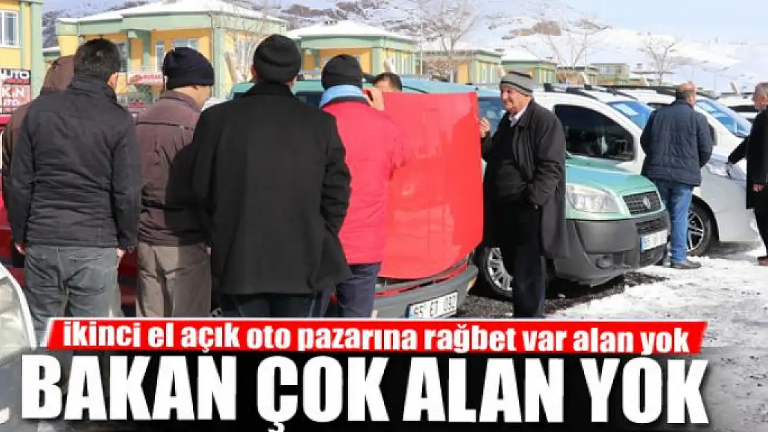 İkinci el otoya bakan çok alan yok