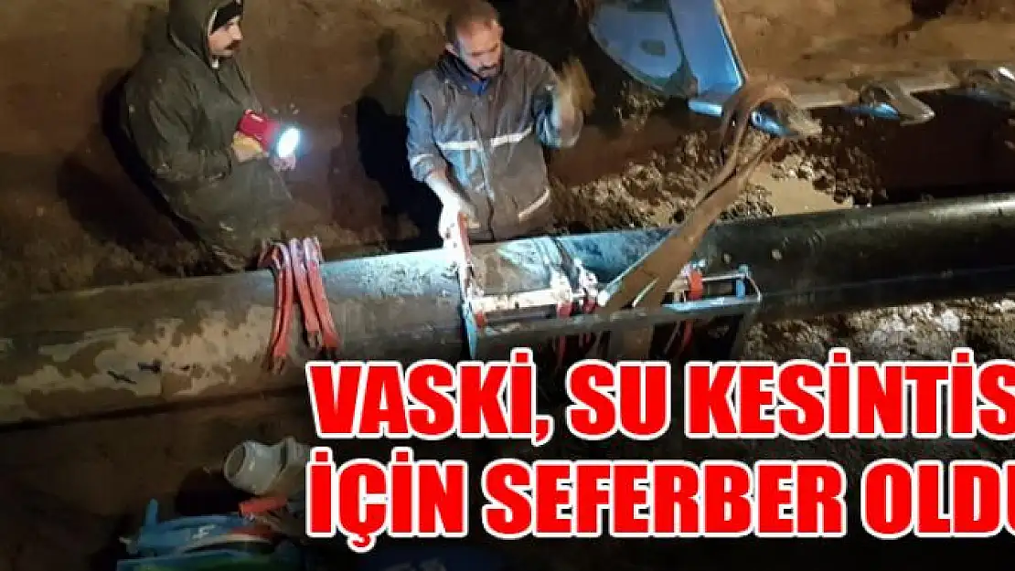 VASKİ, kampüsteki su kesintisi için seferber oldu