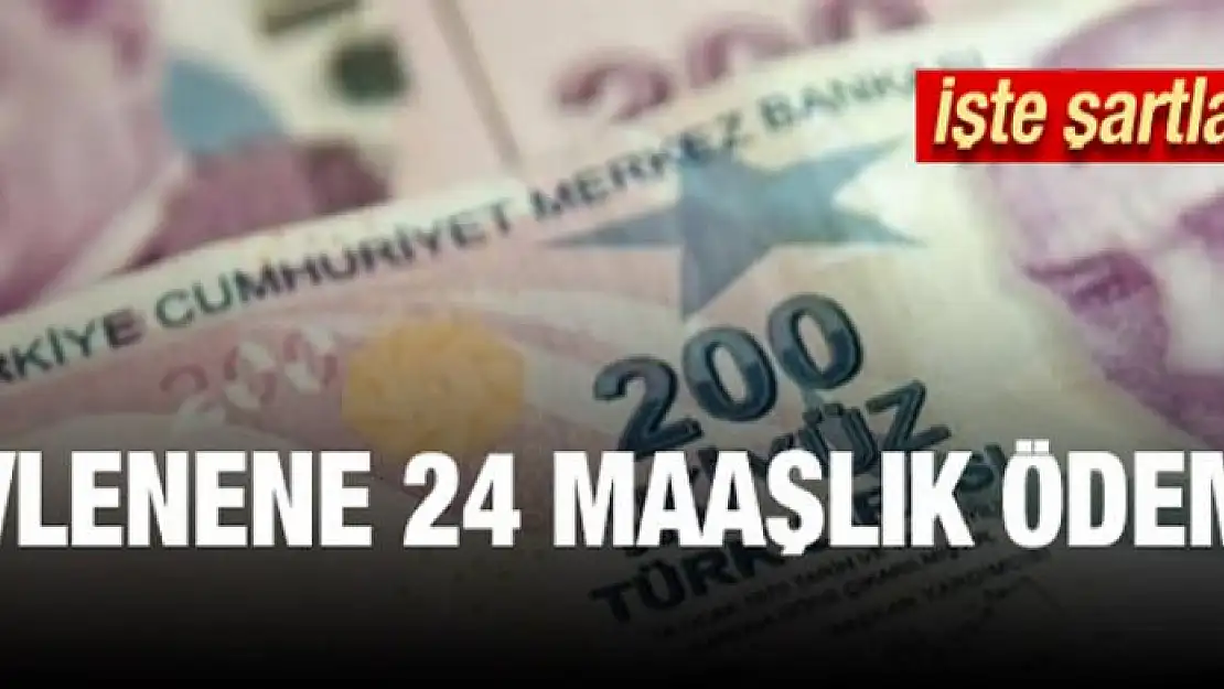 Evlenene 24 maaşlık ödeme