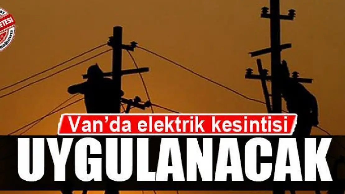 Van'da elektrik kesintisi 