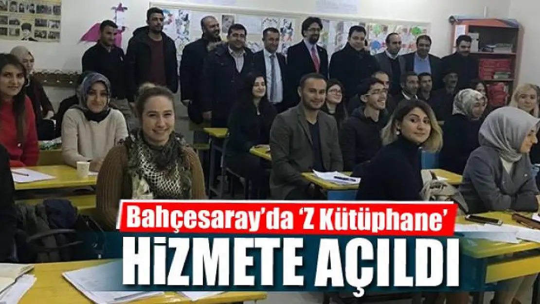 Bahçesaray'da 'Z Kütüphane' açılışı 