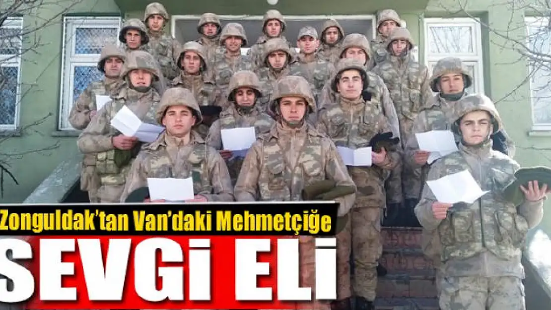 Zonguldak'tan Van'daki Mehmetçiğe sevgi eli