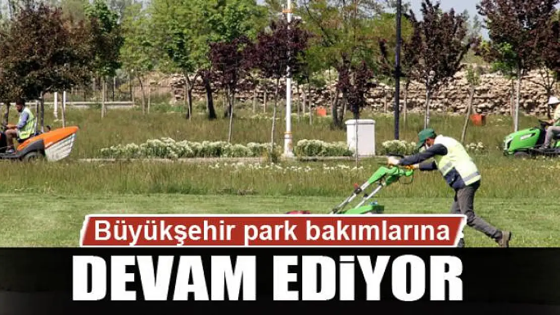 Van Büyükşehir Belediyesi park bakımlarına devam ediyor