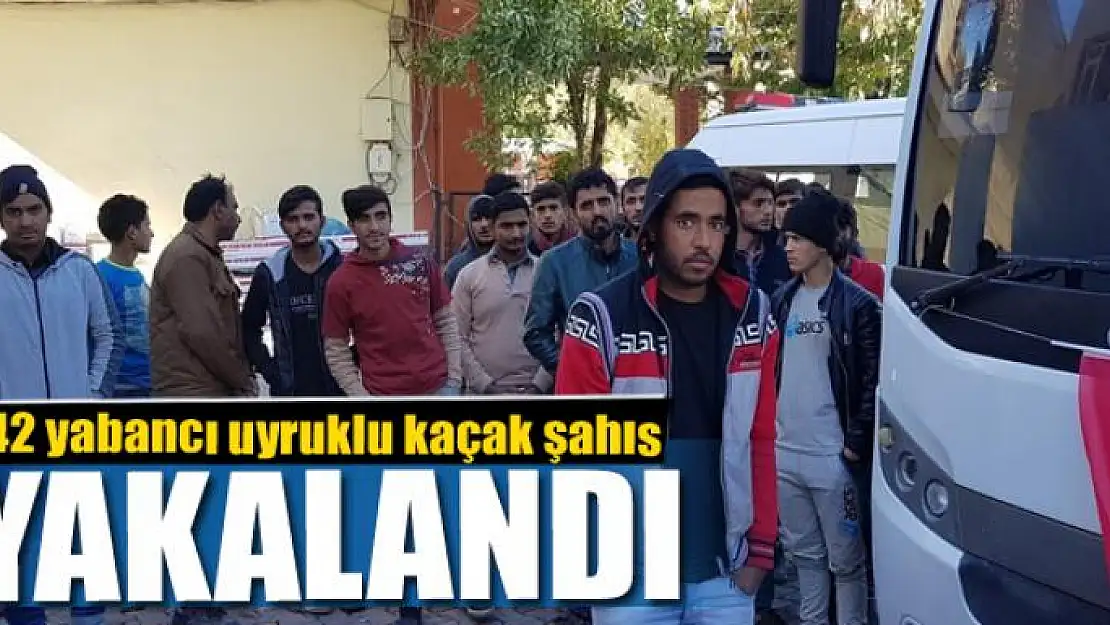 42 yabancı uyruklu kaçak şahıs yakalandı 