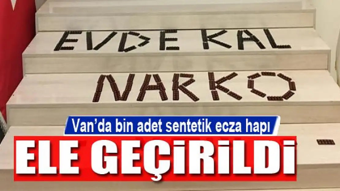 Van'da bin adet sentetik ecza hapı ele geçirildi