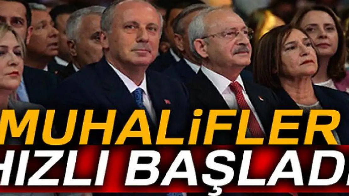 Muhalifler hızlı başladı