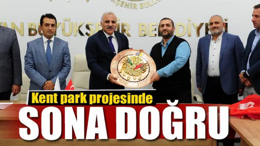 Kent park projesinde sona doğru 