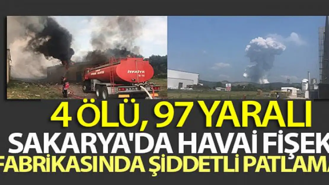 Sakarya'da havai fişek fabrikasında patlama