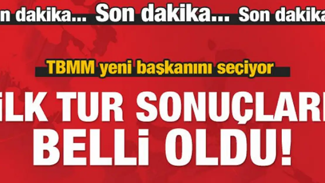 TBMM ilk tur sonuçları belli oldu