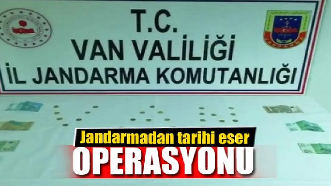 Jandarmadan tarihi eser operasyonu