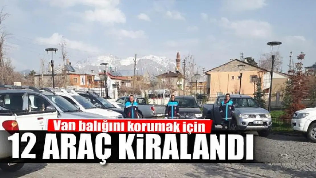 Van balığını korumak için 12 araç kiralandı