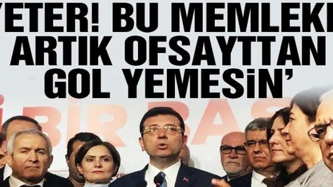  İmamoğlu'ndan seçim sonuçları açıklaması 'Allah aşkına yazık günah!'