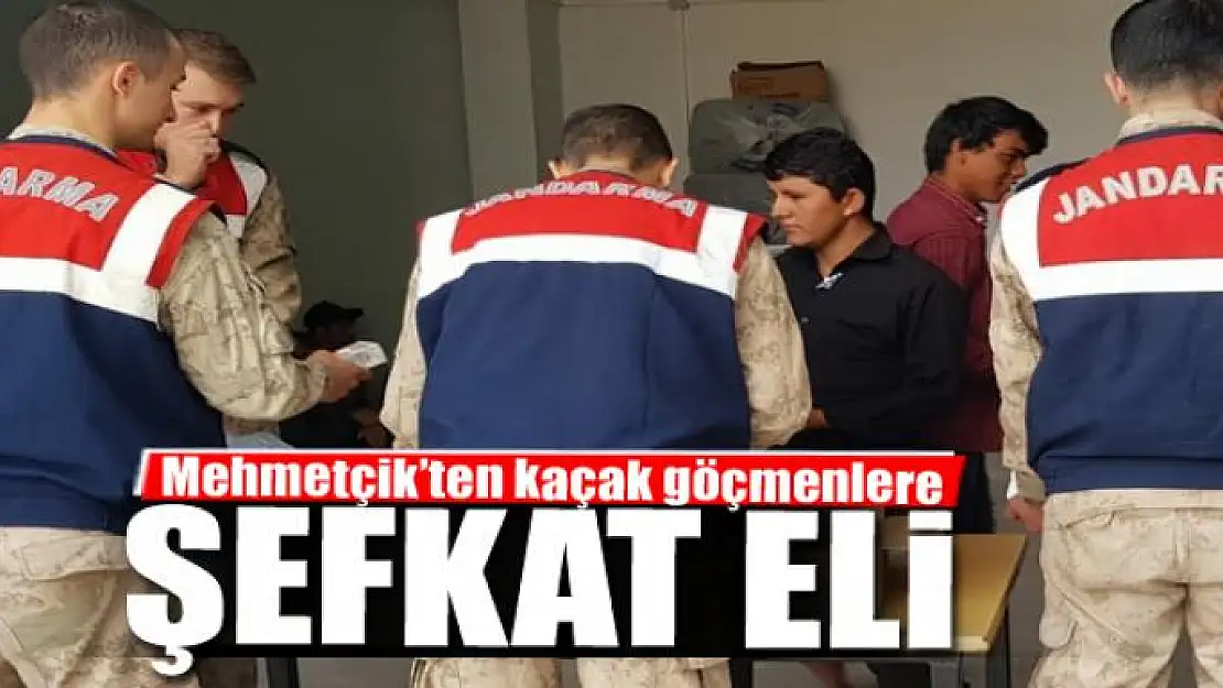 Mehmetçik'ten kaçak göçmenlere şefkat eli