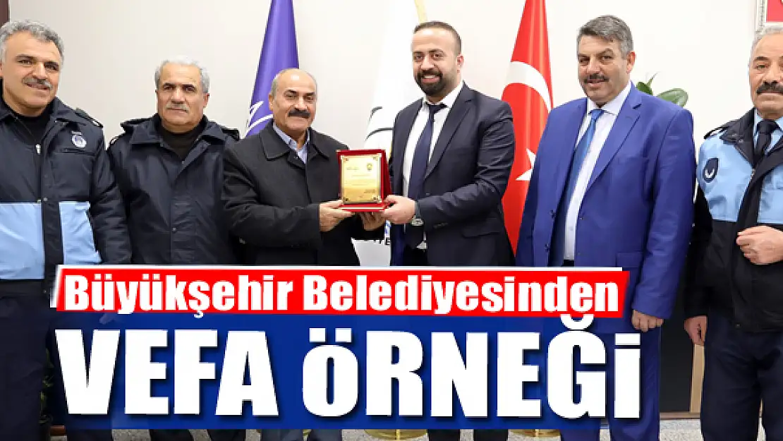 Van Büyükşehir Belediyesinden vefa örneği