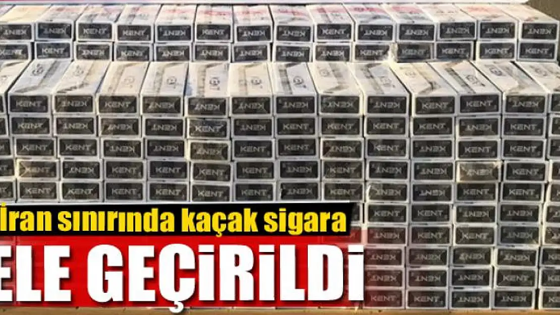 İran sınırında 4 bin 800 paket kaçak sigara ele geçirildi