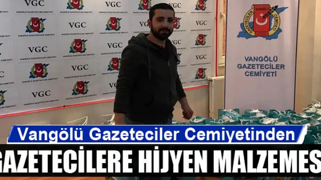 Vangölü Gazeteciler Cemiyetinden gazetecilere hijyen malzemesi