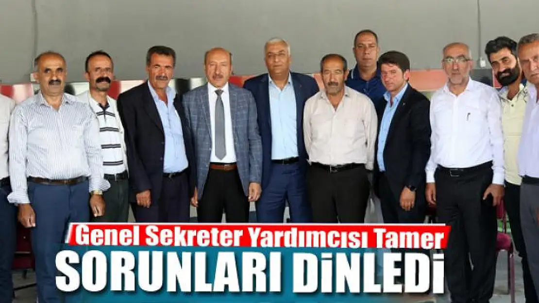 Tamer, minibüsçü esnafının sorunlarını dinledi 