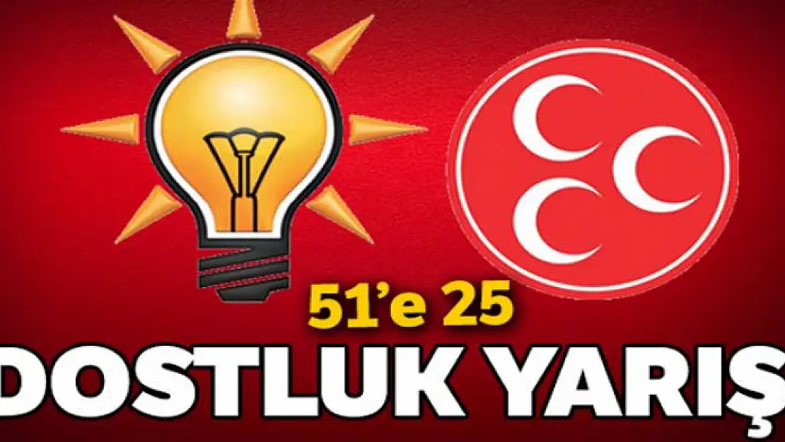 Dostluk yarışı: 51'de 25