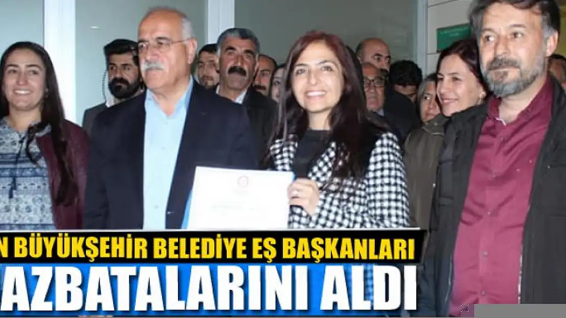 EŞ BAŞKANLAR MAZBATALARINI ALDI