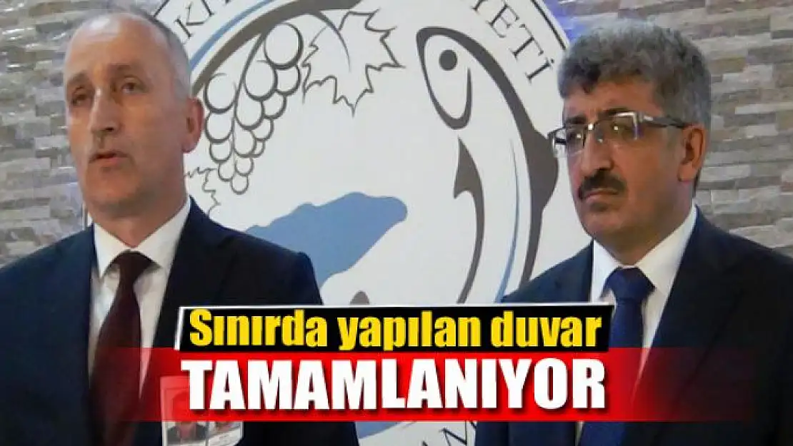 Sınırda yapılan duvar tamamlanıyor