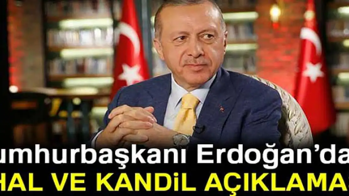 Cumhurbaşkanı Erdoğan'dan  OHAL ve Kandil açıklaması