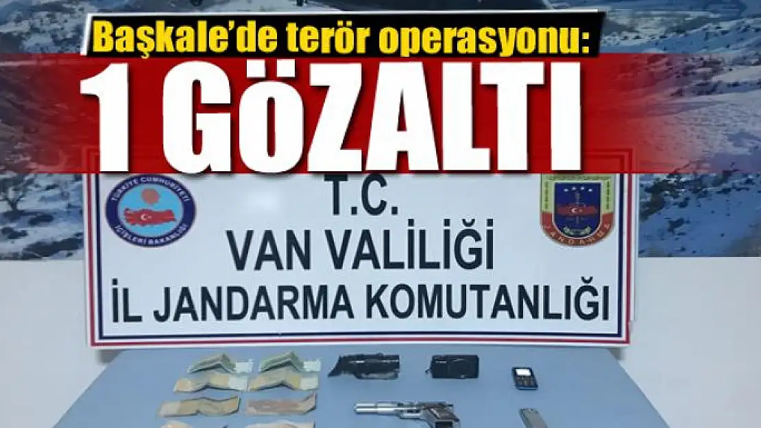 Başkale'de terör operasyonu: 1 gözaltı 