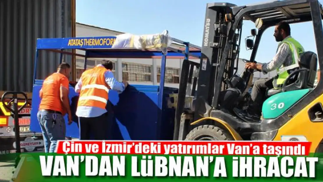 Van'dan Lübnan'a ihracat