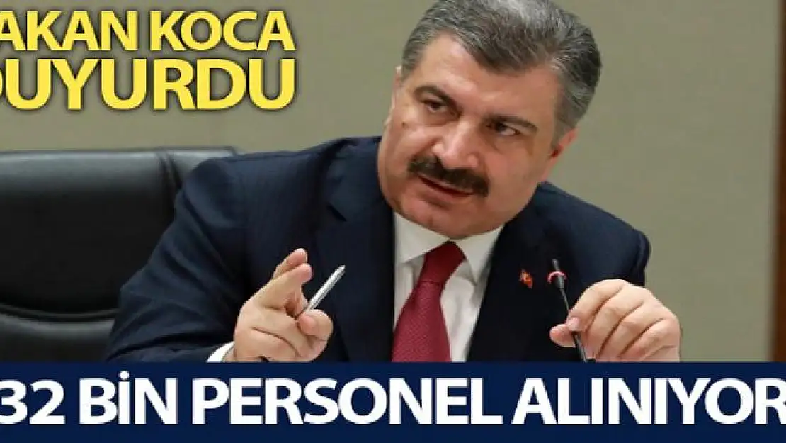 Sağlık Bakanlığına 32 bin personel alınıyor