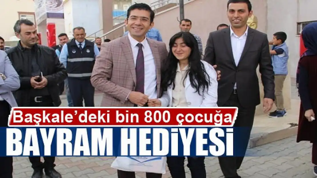 Başkale'deki bin 800 çocuğa bayram hediyesi