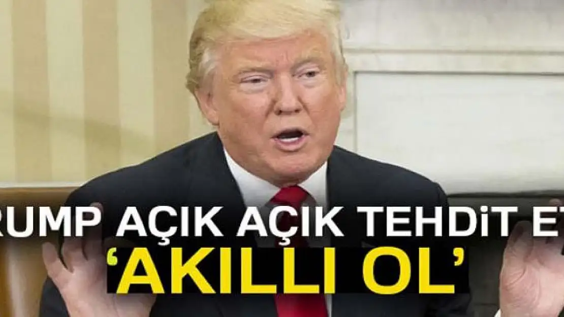 Trump, İran Cumhurbaşkanı Ruhani'ye akıllı ol dedi