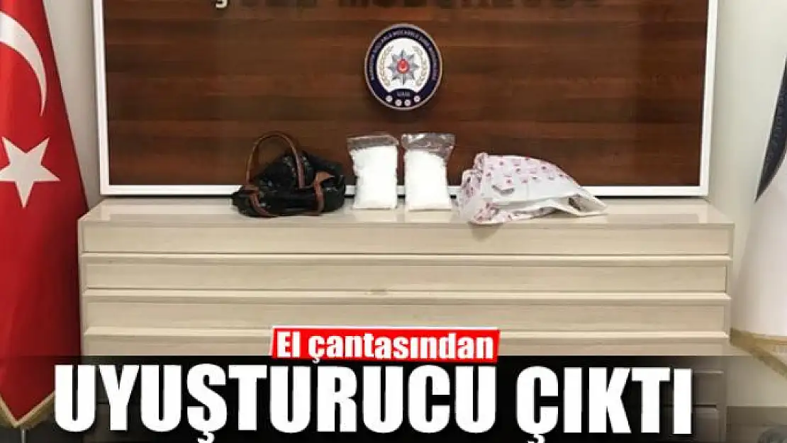 El çantasından uyuşturucu çıktı